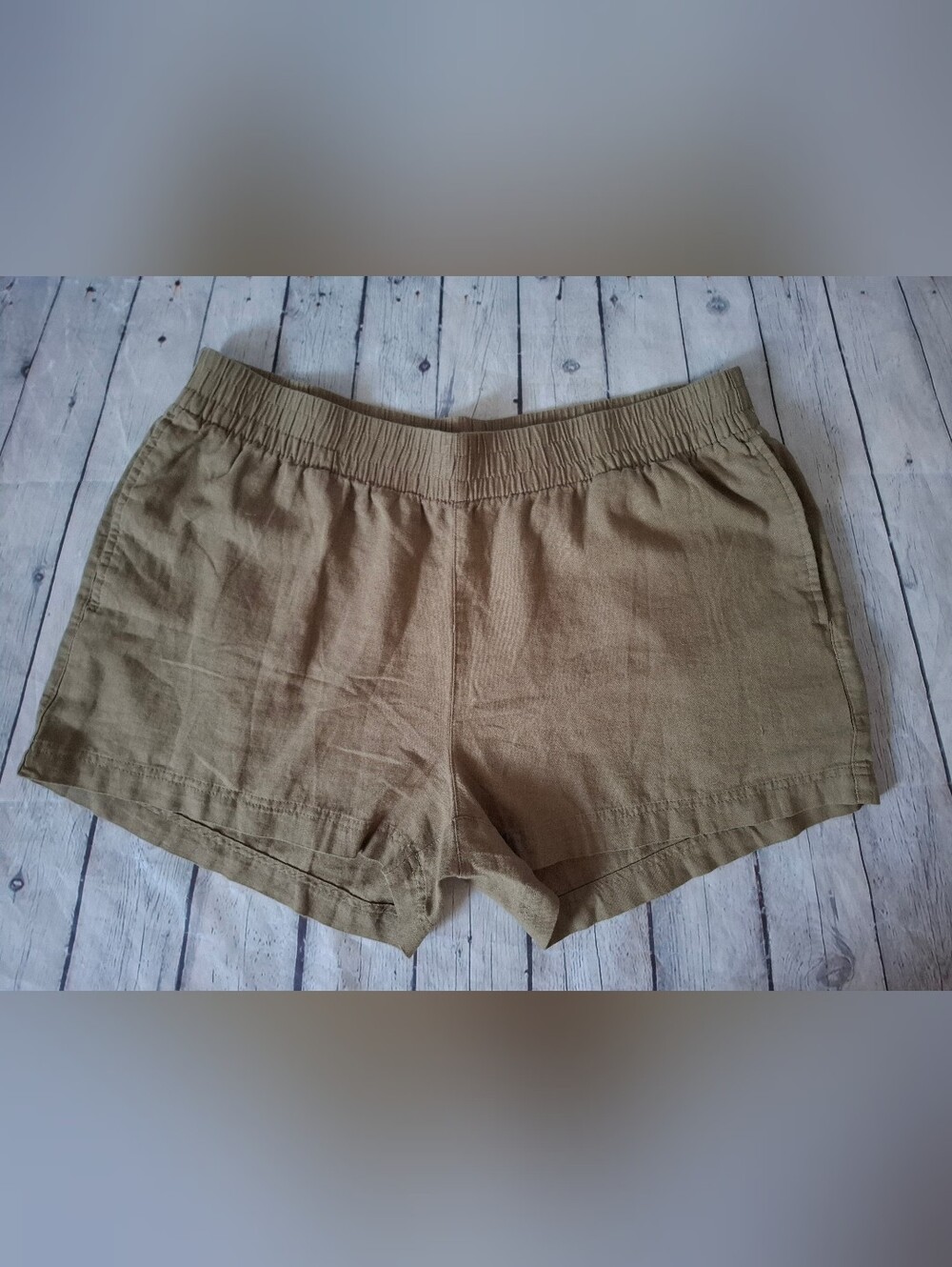 NWT Old Navy Khaki Linen Shorts - XL